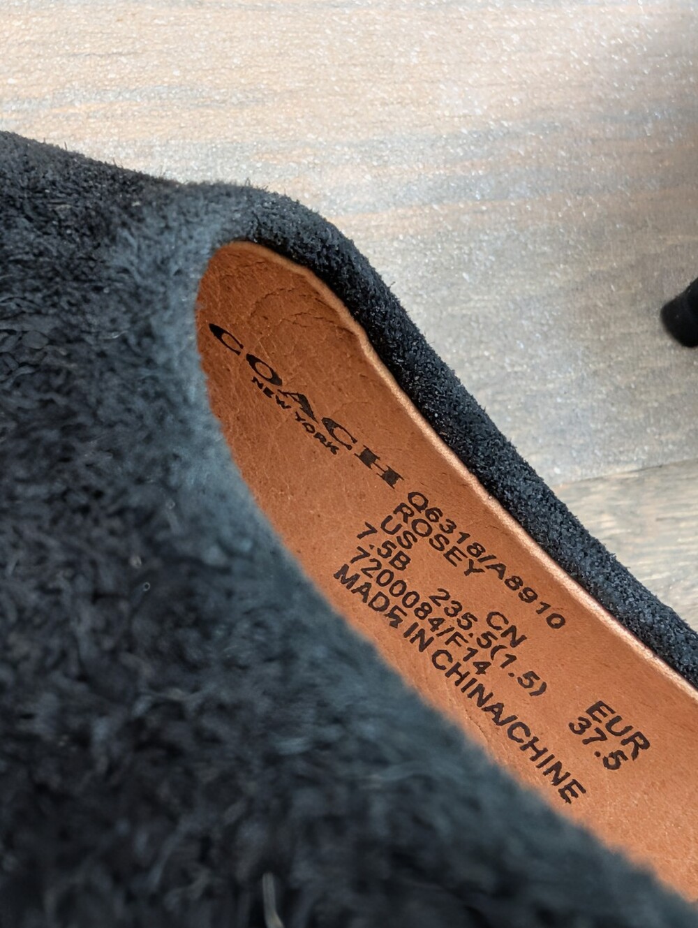 Coach "Rosey" Suede Pumps - Black - Picture 7 of 7